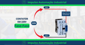 Como Ligar um contator em 220v Fase-Fase