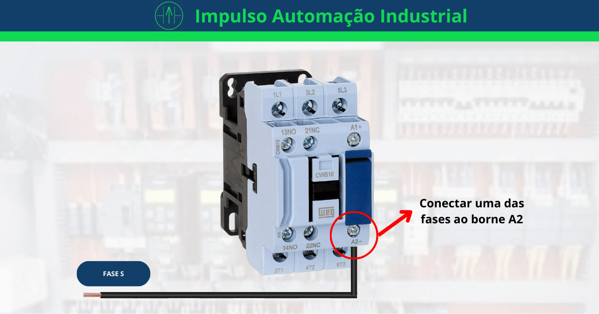 como ligar o contator em 220v fase fase 01