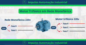 Ligando motor trifasico em duas fases