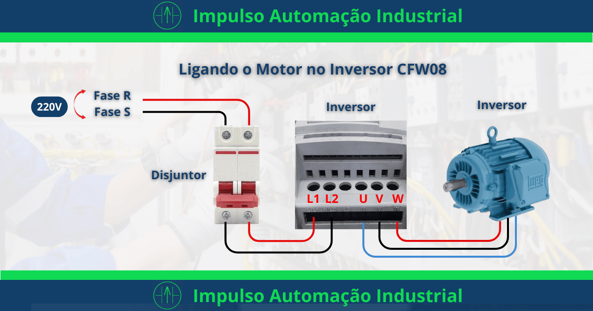 Ligando o Motor no Inversor CFW08