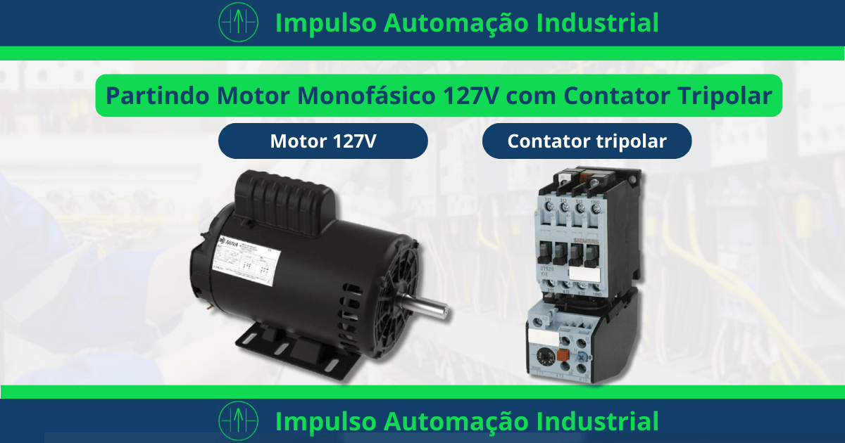 como ligar um motor 127v em um contator tripolar